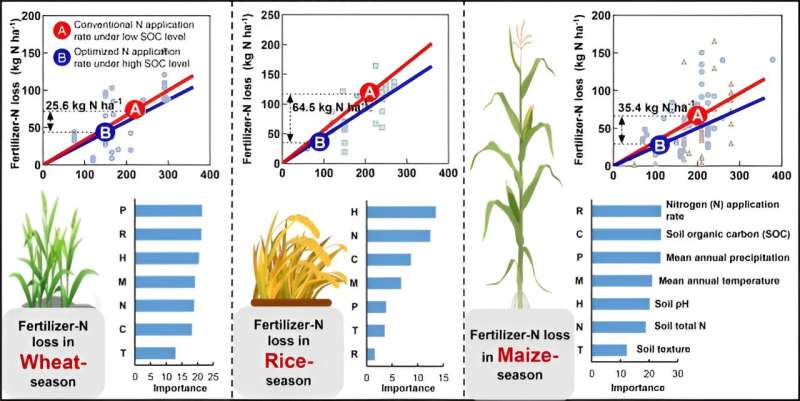 Description: Study finds patterns of crop-specific fertilizer-nitrogen losses, opportunities for sustainable mitigation