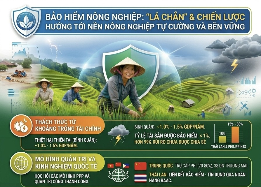 Bảo hiểm n&ocirc;ng nghiệp: Giải ph&aacute;p chiến lược cho nền n&ocirc;ng nghiệp tự cường v&agrave; bền vững