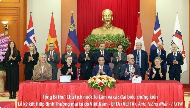 Ch&iacute;nh thức k&yacute; kết FTA Việt Nam-EFTA sau 14 năm đ&agrave;m ph&aacute;n 