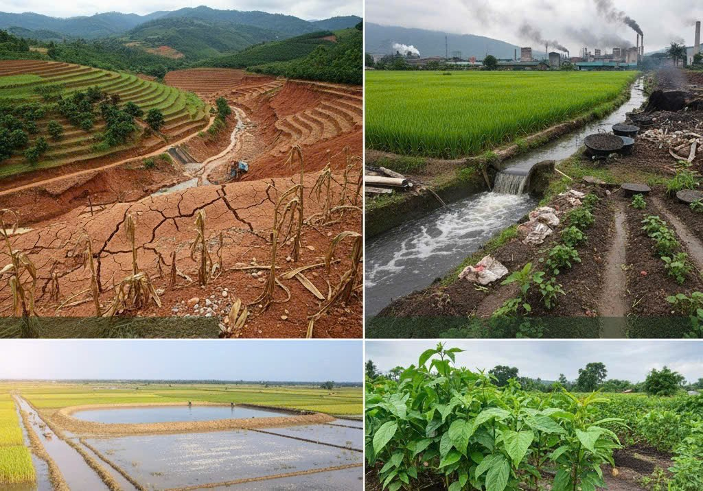Những v&acirc;́n đ&ecirc;̀ c&acirc;̀n quan t&acirc;m trước t&igrave;nh trạng &ldquo;Sức khỏe đ&acirc;́t&rdquo; tr&ocirc;̀ng trọt của Vi&ecirc;̣t Nam đang có nguy cơ bị suy thoái và ảnh hưởng tới sức sản xu&acirc;́t n&ocirc;ng sản của Vi&ecirc;̣t Nam