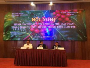 Hội nghị đ&aacute;nh gi&aacute; kết quả t&aacute;i canh c&agrave; ph&ecirc; giai đoạn 2014-2020 v&agrave; định hướng thời gian tới