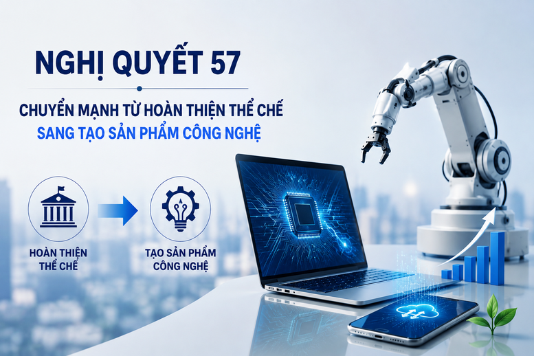Triển khai Nghị quyết 57: Chuyển mạnh từ ho&agrave;n thiện thể chế sang tạo sản phẩm c&ocirc;ng nghệ